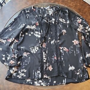 Floral Black Women's Top